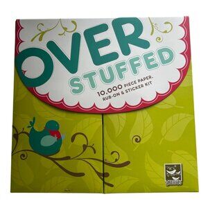3 Birds Overstuffed 10,000 Piece Paper Rub-On & Sticker Kit Craft Creativity